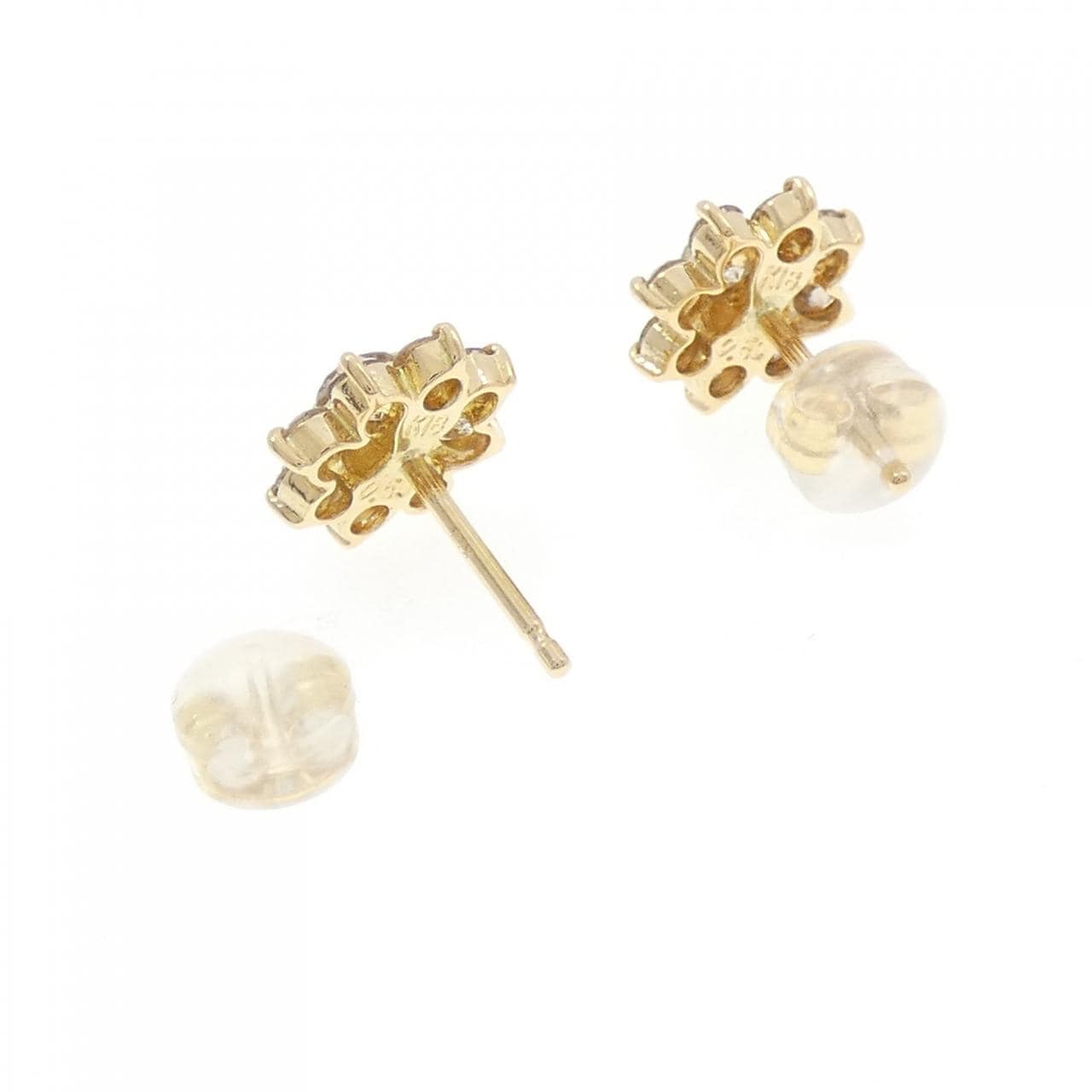 K18YG ダイヤモンド ピアス 1.00CT