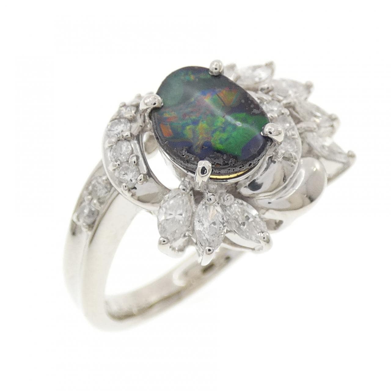PT900 ボルダーオパール リング 0.98CT