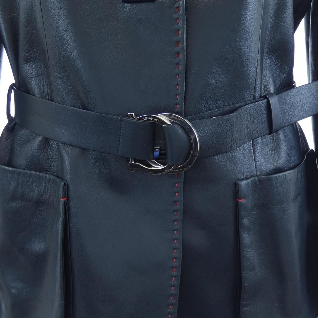 【ヴィンテージ】サルヴァトーレフェラガモ SALVATORE FERRAGAMO レザージャケット