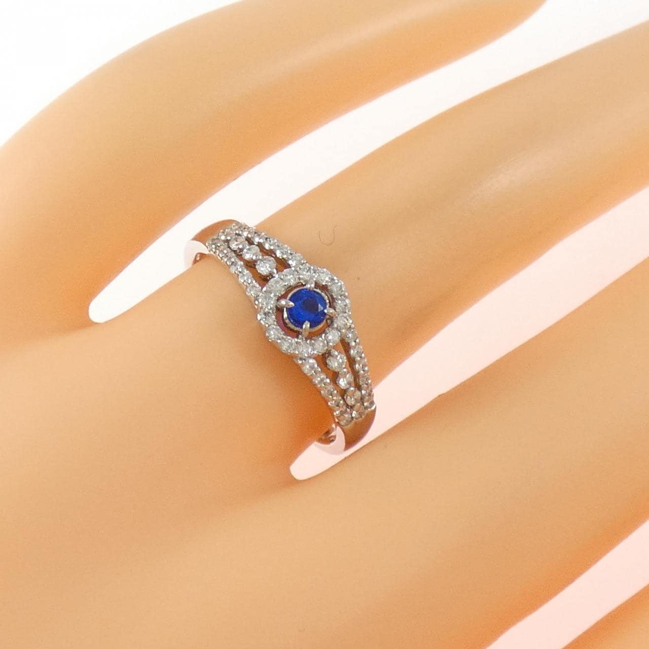 PT900 アウイナイト リング 0.09CT