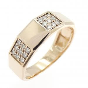 K18PG ダイヤモンド リング 0.22CT