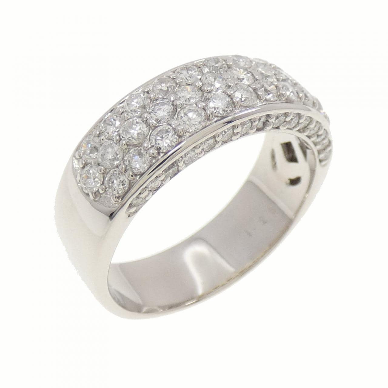 PT パヴェ ダイヤモンド リング 1.26CT