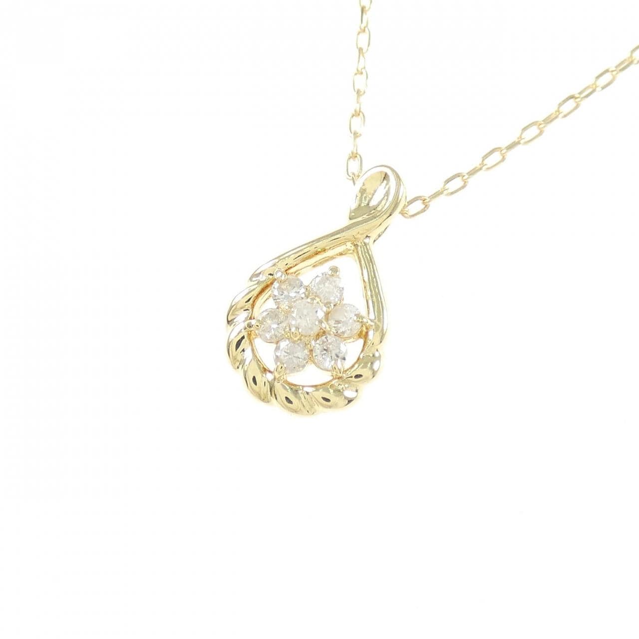 K18YG ダイヤモンド ネックレス 0.2CT