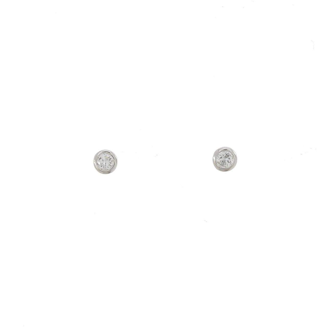【リメイク】PT900 ダイヤモンド ピアス 0.10CT