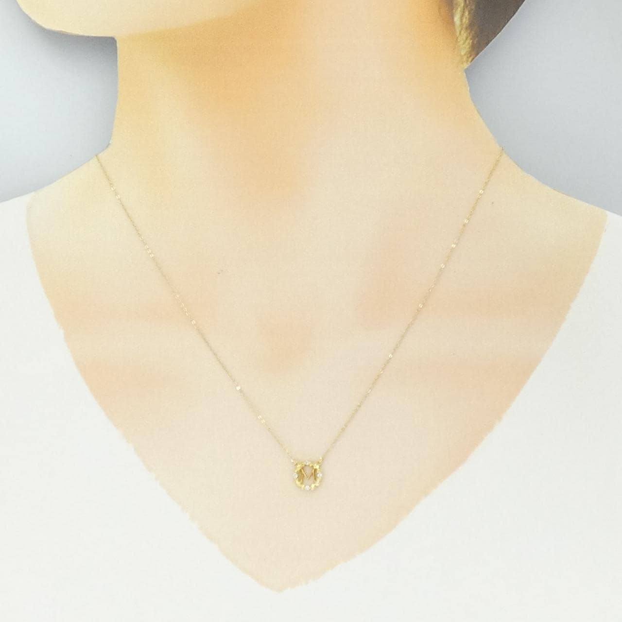 AHKAH Remedy Initial Necklace 0.03CT