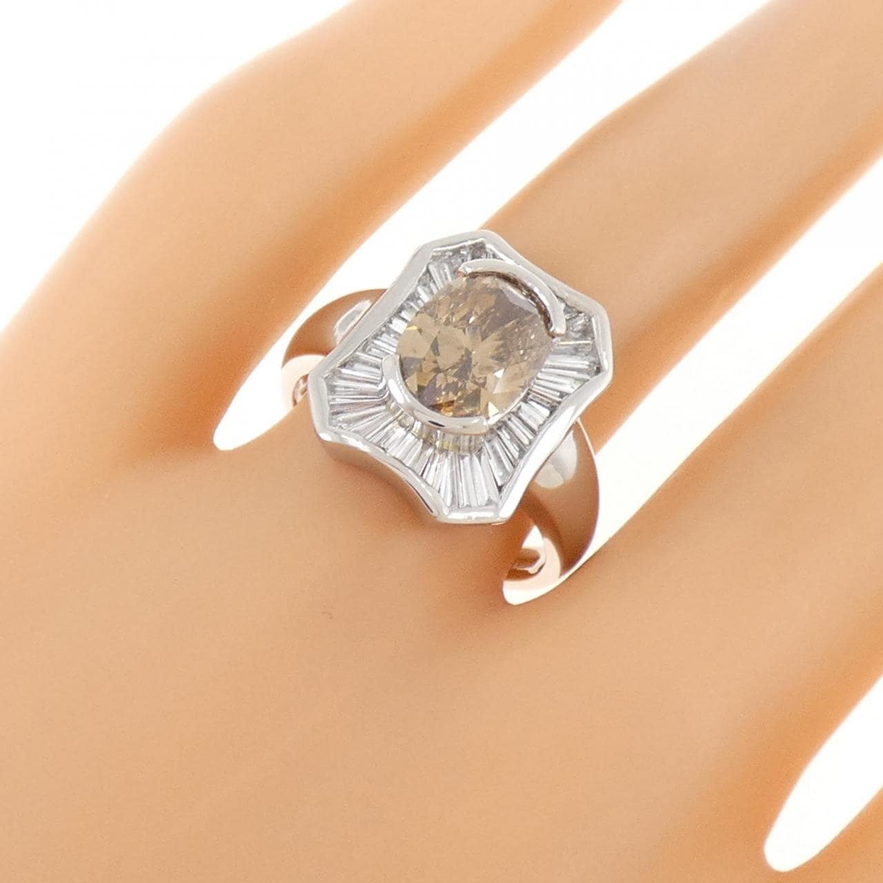 PT900 ダイヤモンド リング 2.01CT