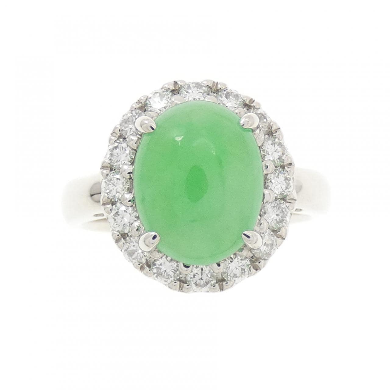 PT900 ヒスイ リング 3.03CT