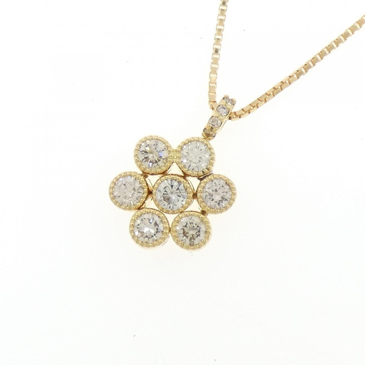 K18YG 2WAY ダイヤモンド ネックレス 0.50CT