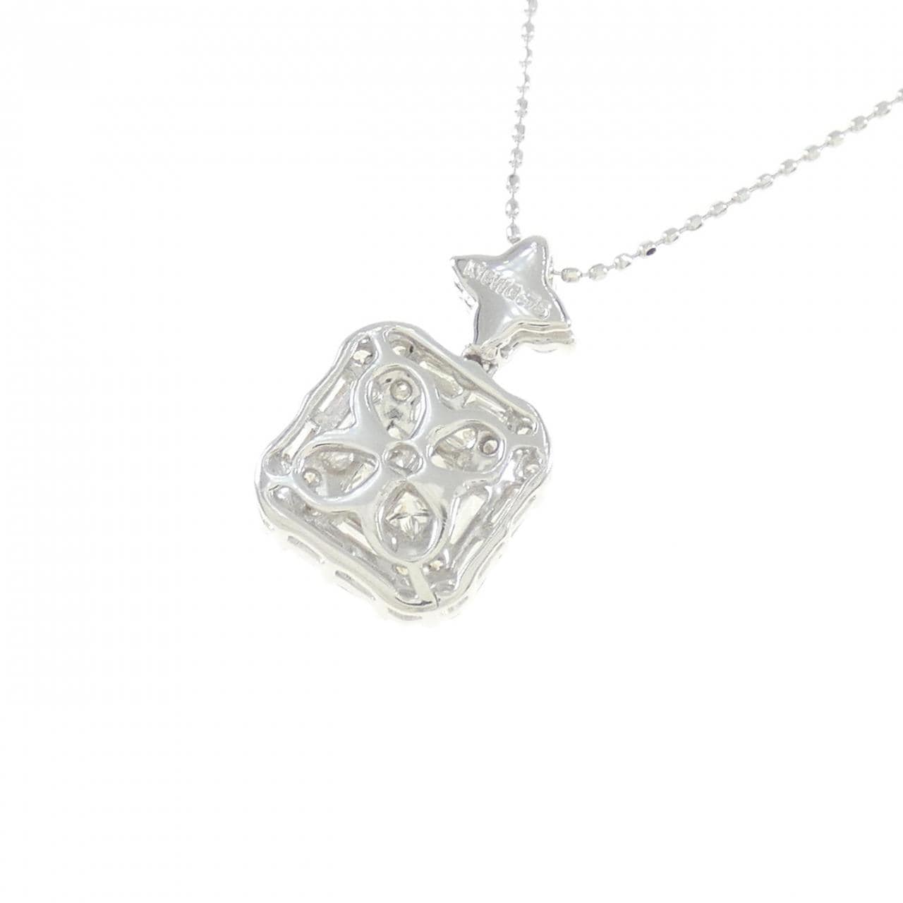 K18WG ダイヤモンド ネックレス 0.75CT
