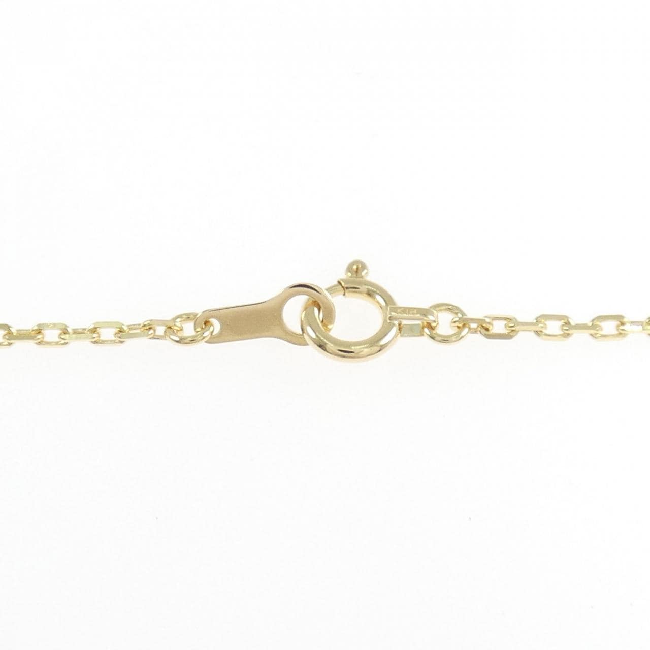 18K Yellow Gold Diamond Necklace 0.3705CT