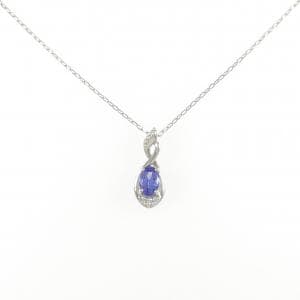 PT900/PT850 タンザナイト ネックレス 0.53CT