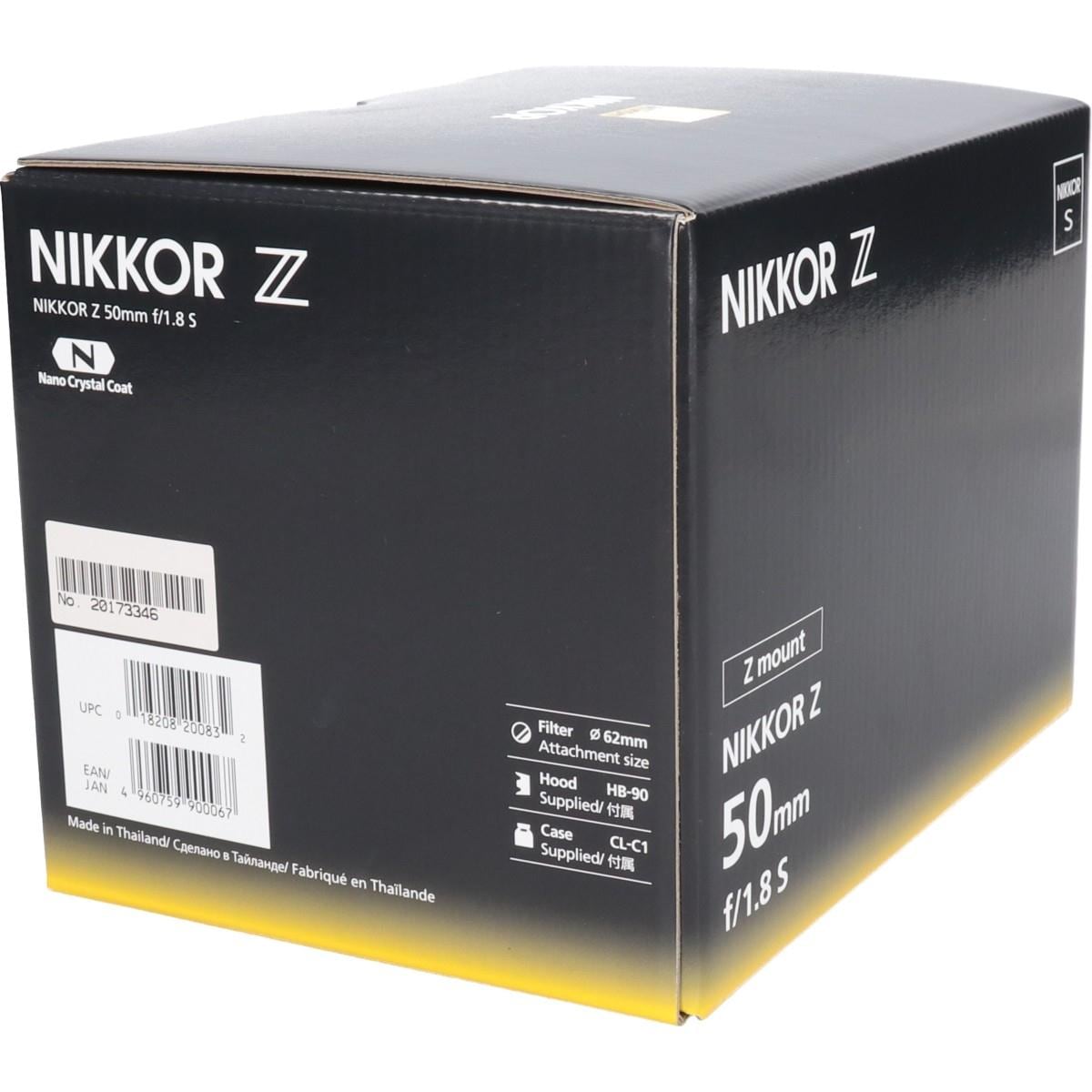 【未使用品】Ｚ５０ｍｍ　Ｆ１．８Ｓ