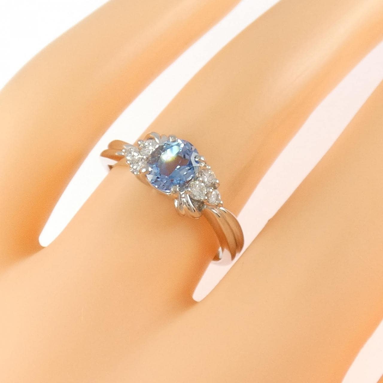PT900 アクアマリン リング 0.64CT