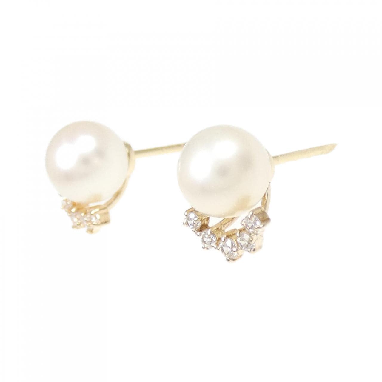 アガット アコヤパール ピアス 5.9mm