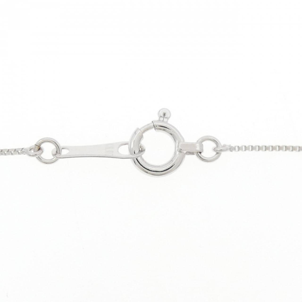 K18WG クロス ダイヤモンド ネックレス 0.09CT