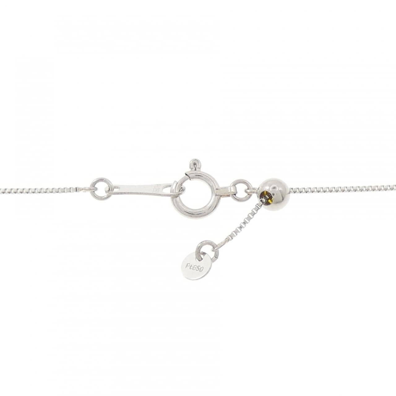 PT900/PT850 ハート ダイヤモンド ネックレス 0.200CT