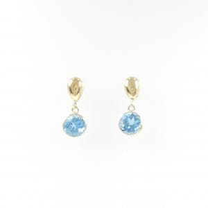 K18YG ブルートパーズ ピアス