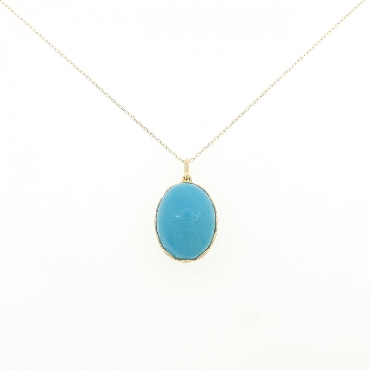 K18YG  ターコイズ ネックレス 5.00CT
