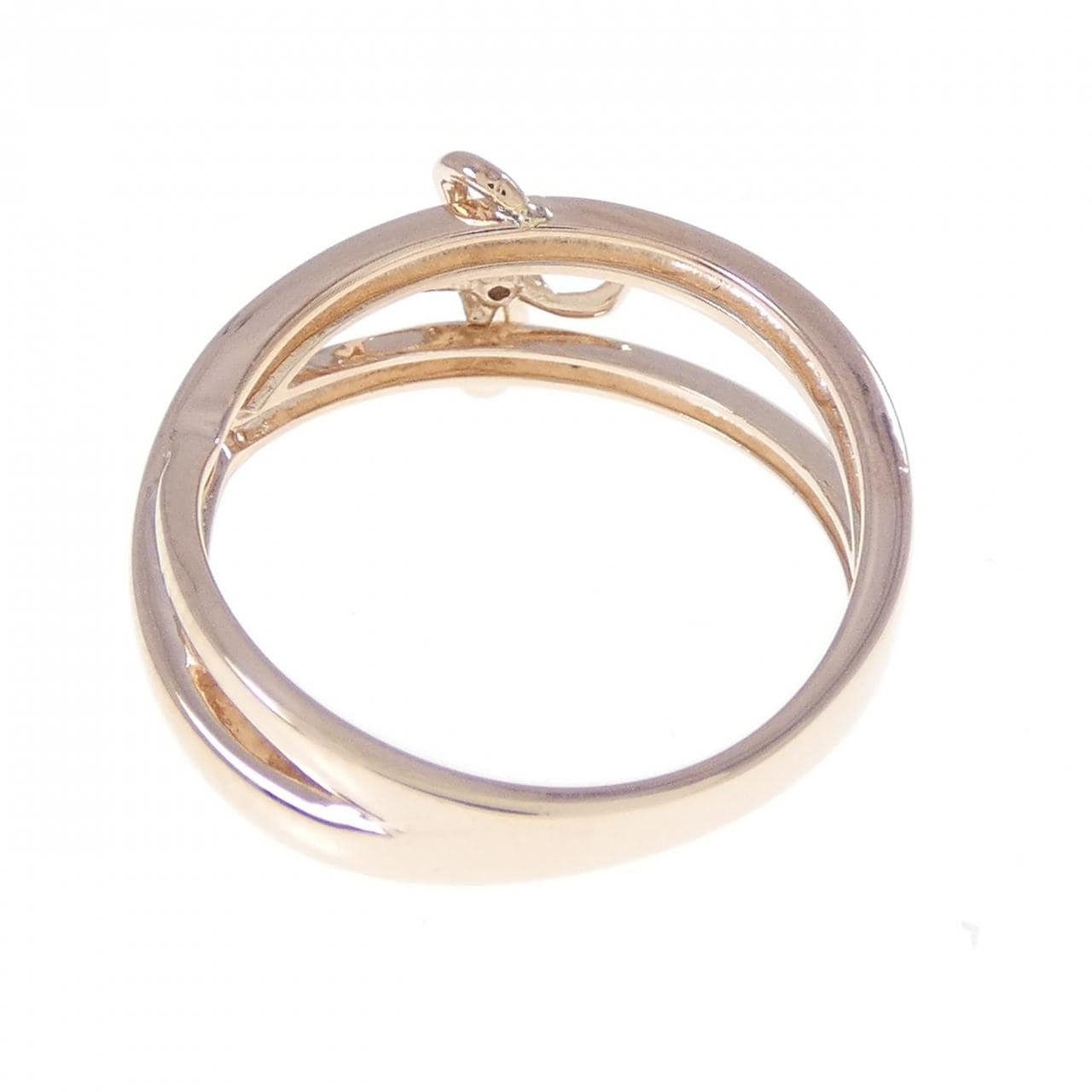 K10PG ダイヤモンド ピンキーリング 0.01CT