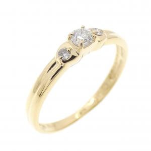 K18YG ダイヤモンド リング 0.12CT