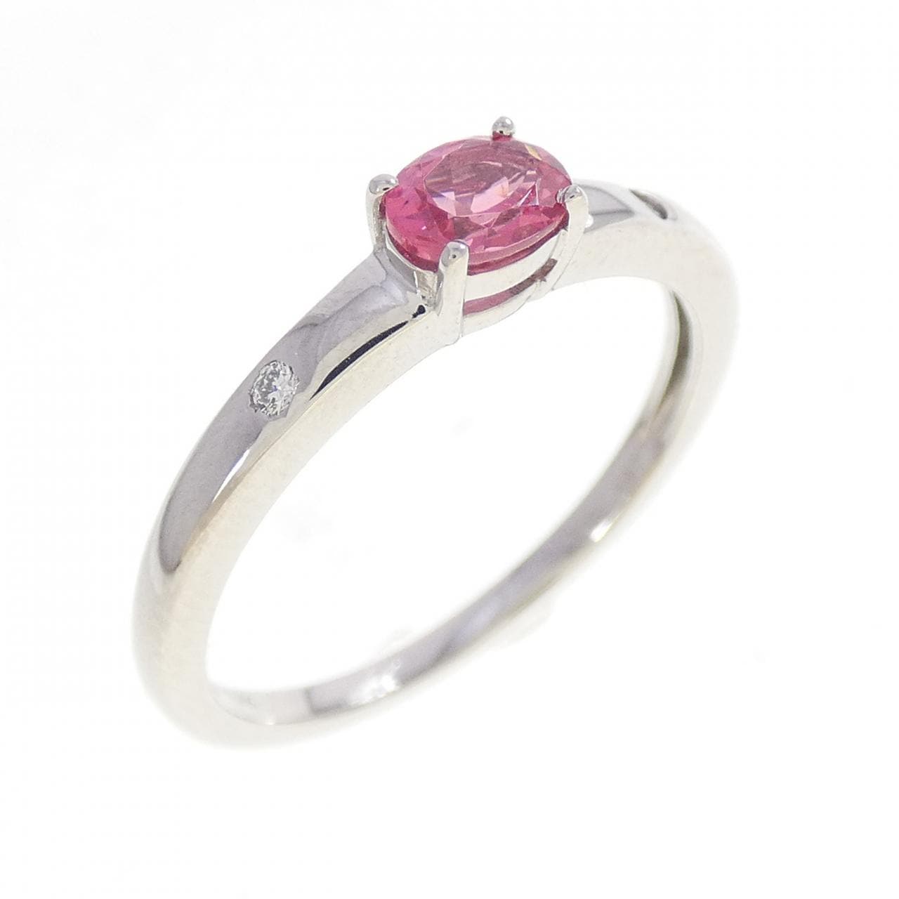 PT950 Spinel Ring 0.30CT