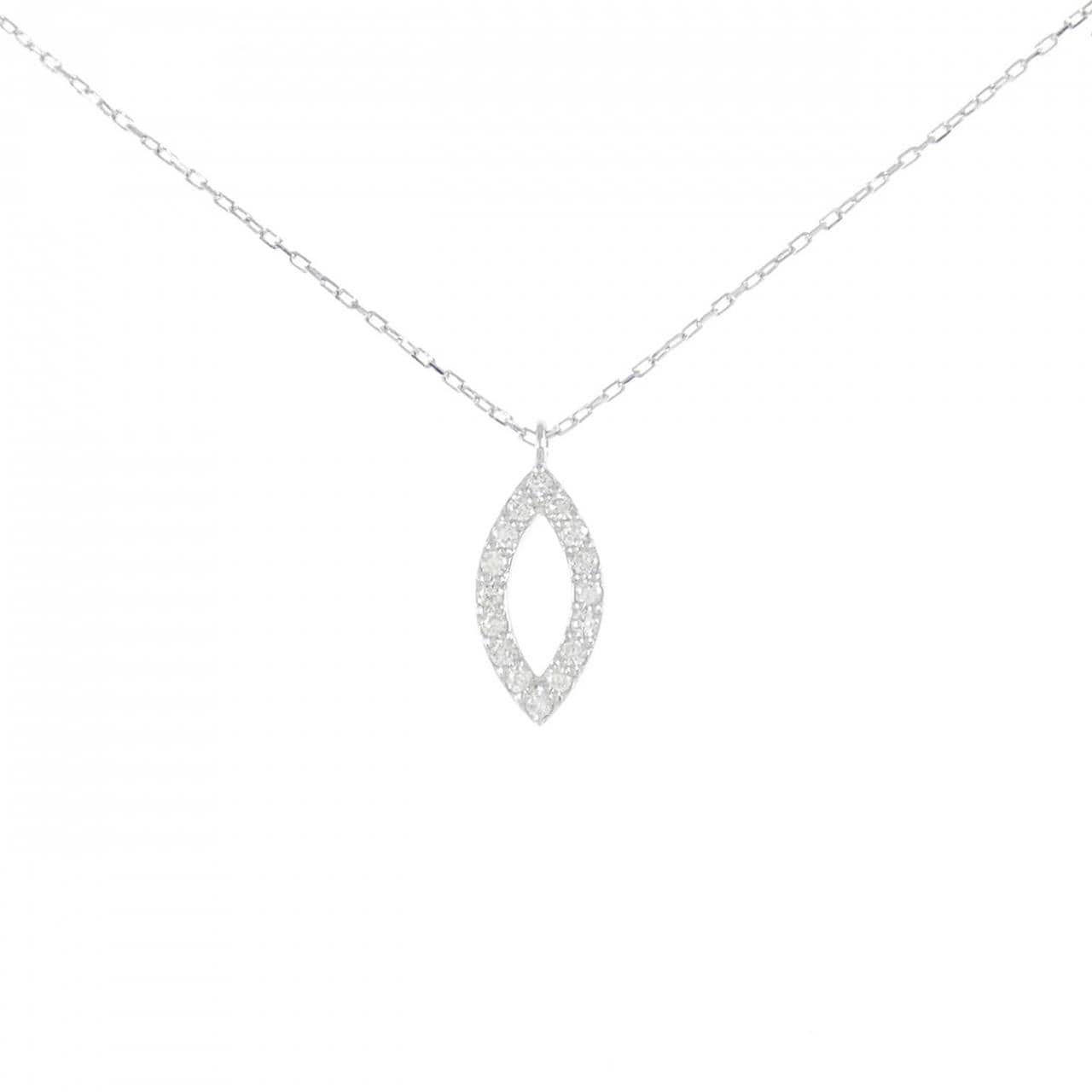 [BRAND NEW] K10WG Diamond necklace 0.07CT