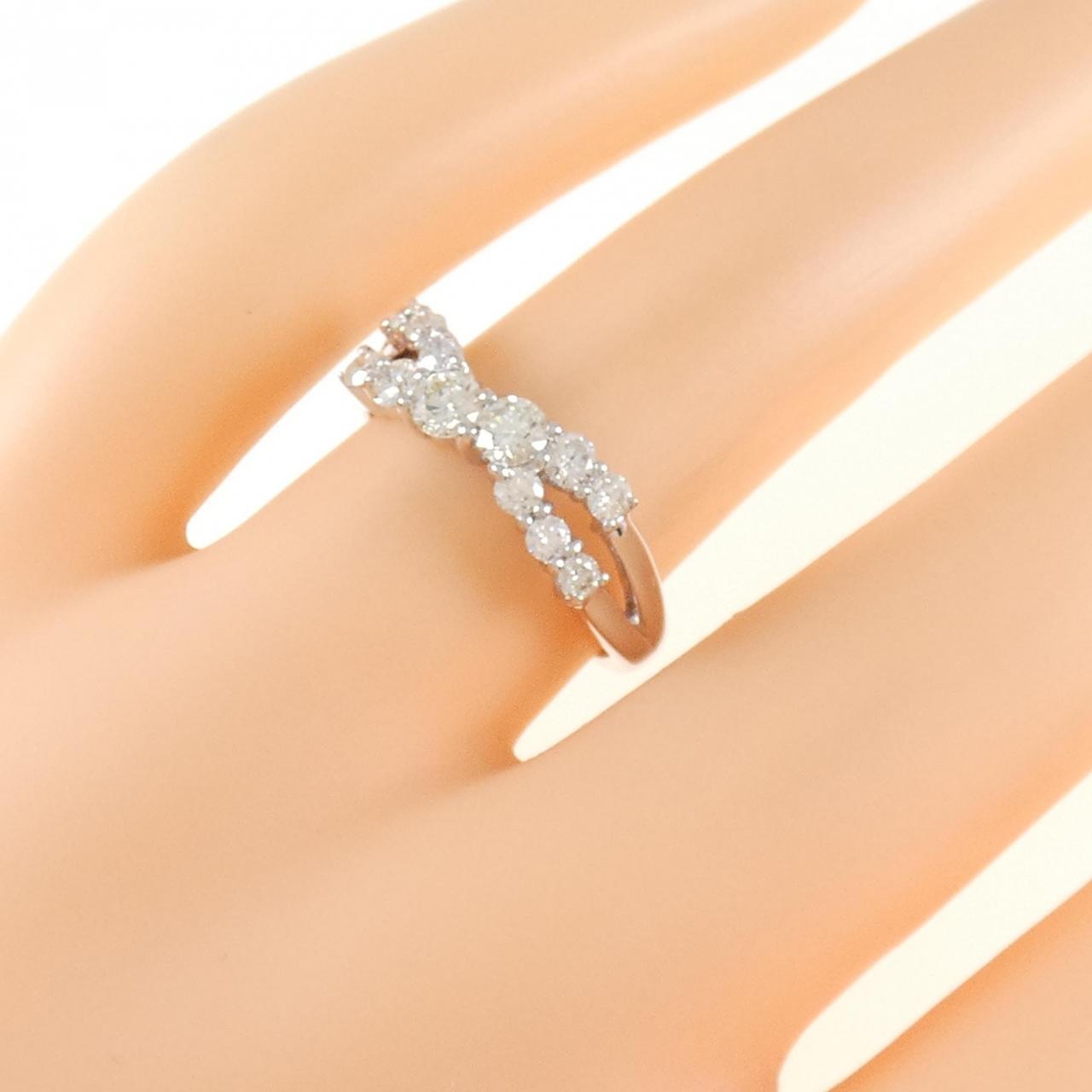 K18WG ダイヤモンド リング 0.60CT