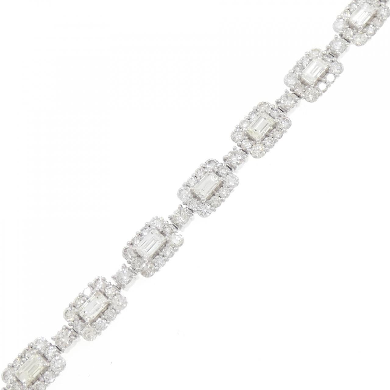 【新品】PT900/PT850 ダイヤモンド ブレスレット 7.70CT