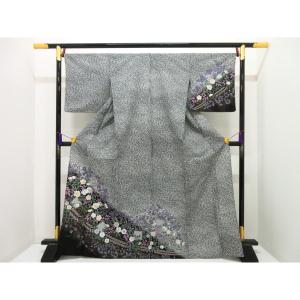 化繊　単衣　訪問着