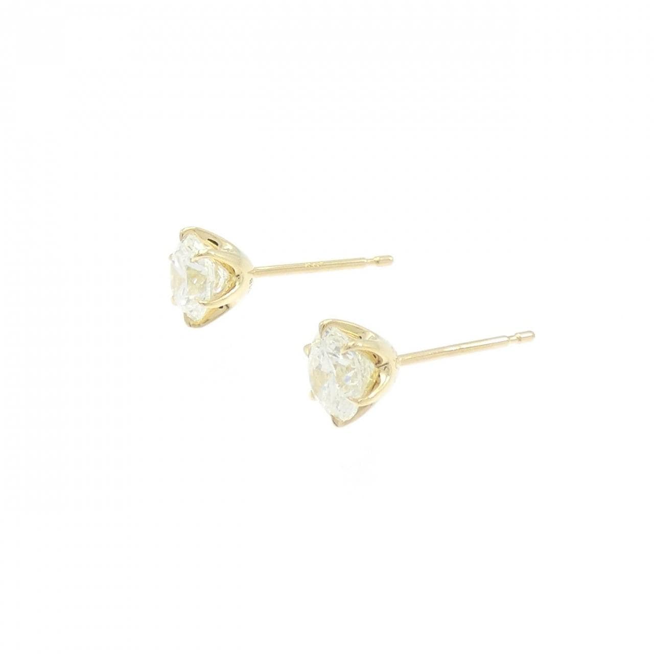 【新品】K18YG ダイヤモンド ピアス 0.530CT 0.522CT G SI1 Good