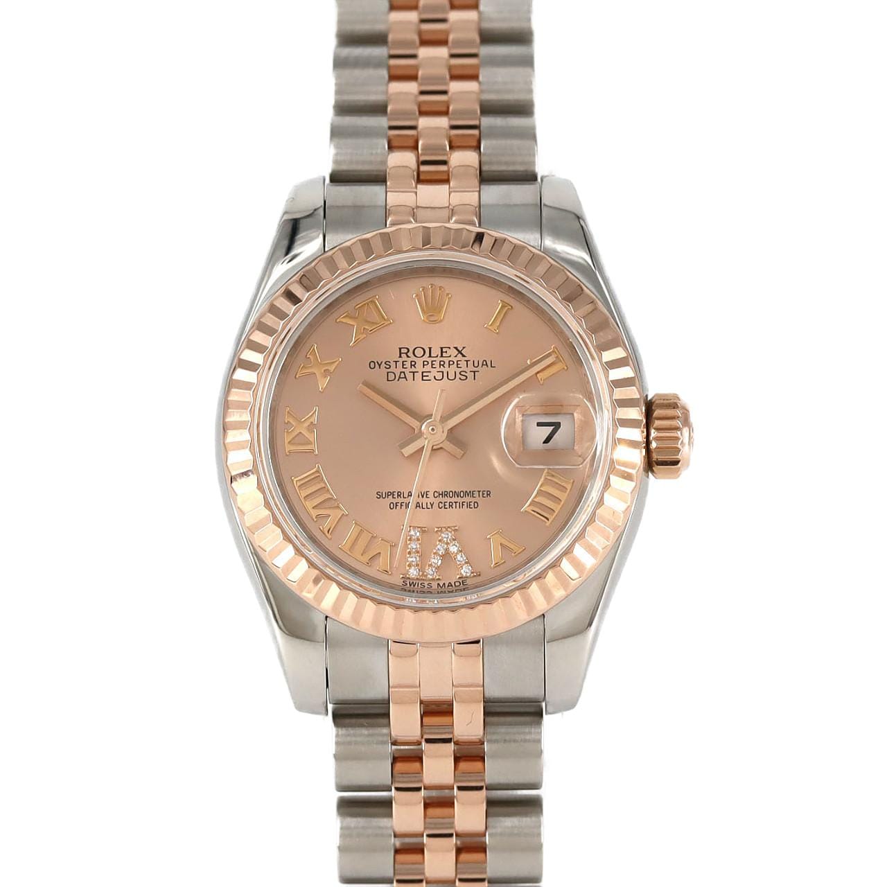 ロレックス デイトジャスト 179171 SSxPG 自動巻 ランダム番