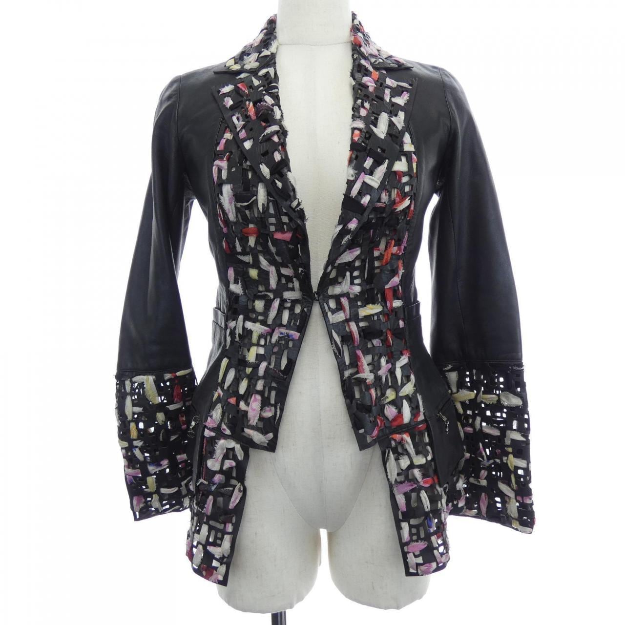 シャネル CHANEL P40960W04890 レザージャケット