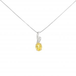 K18WG サファイヤ ネックレス 1.58CT