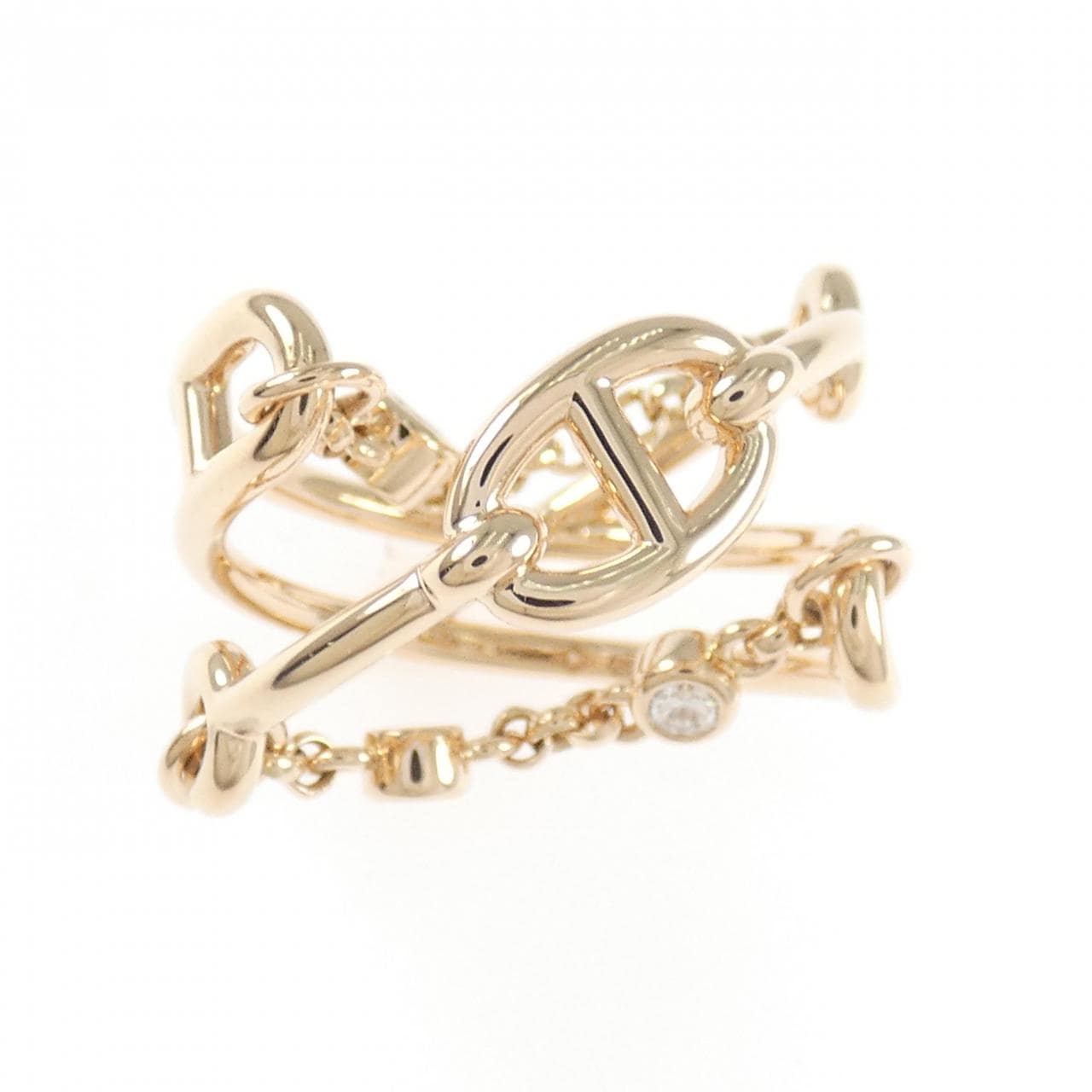 エルメス シェーヌダンクル カオス リング 0.1CT