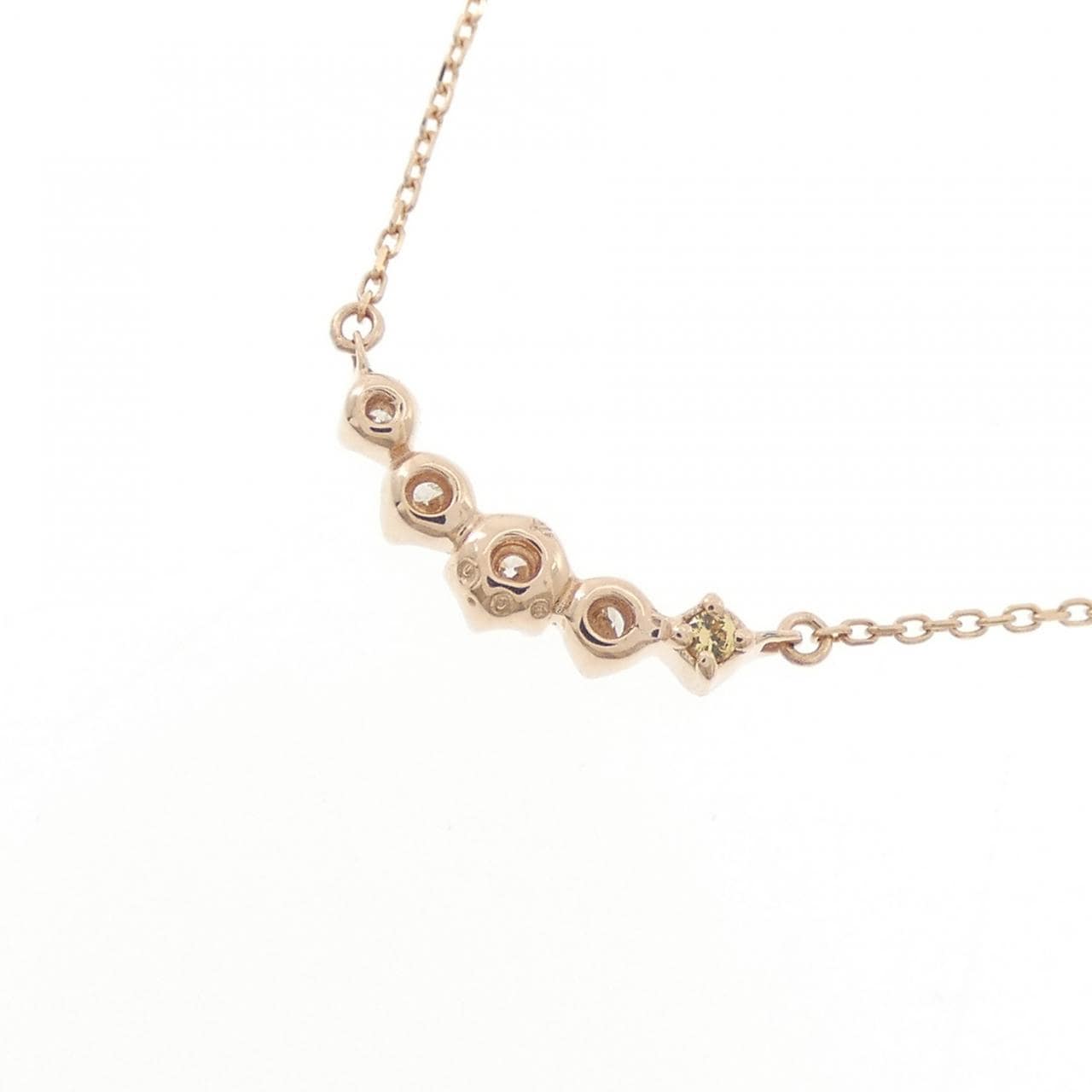 K10PG ダイヤモンド ネックレス 0.06CT