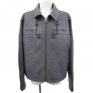 ルイヴィトン LOUIS VUITTON エンブロイダリーレザーミックスブルゾン HNL02WTHA レザージャケット