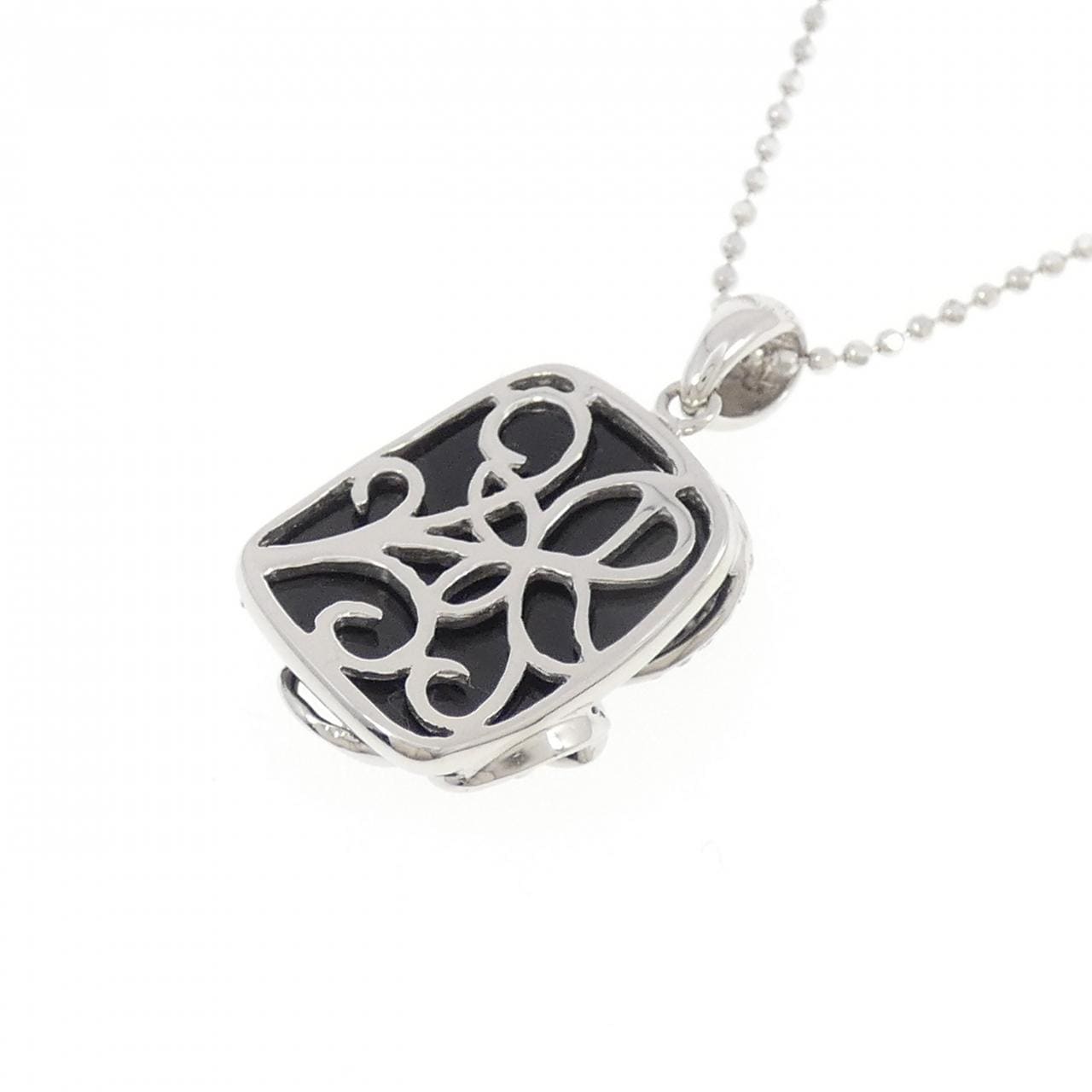 750WG/K18WG 缟黑玛瑙项链