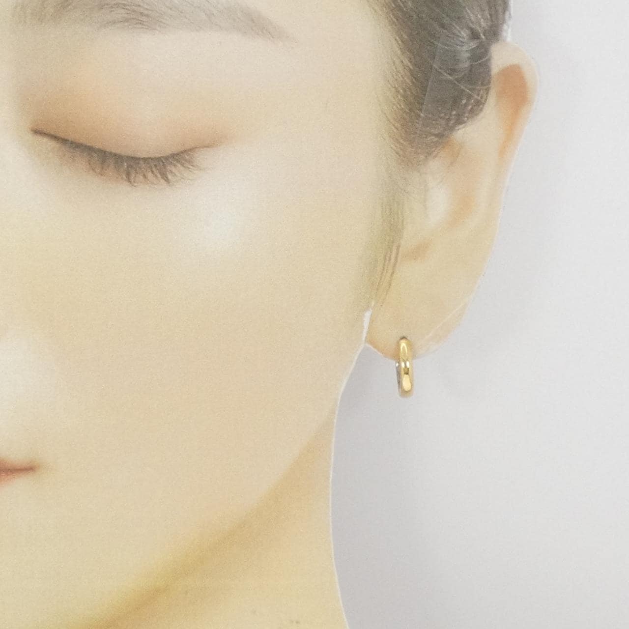 K18YG/K18WG earrings