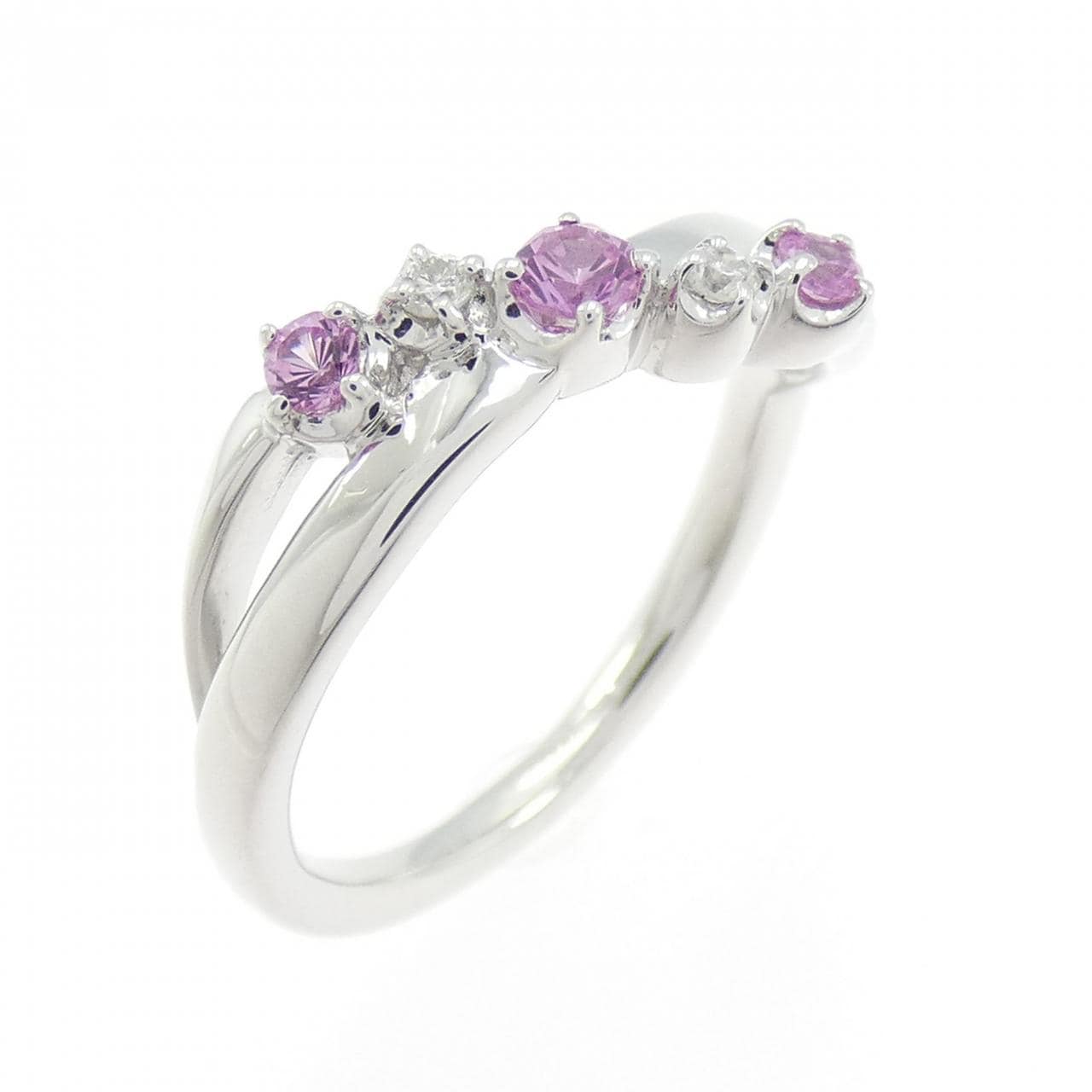 4゜C 合成サファイヤ リング