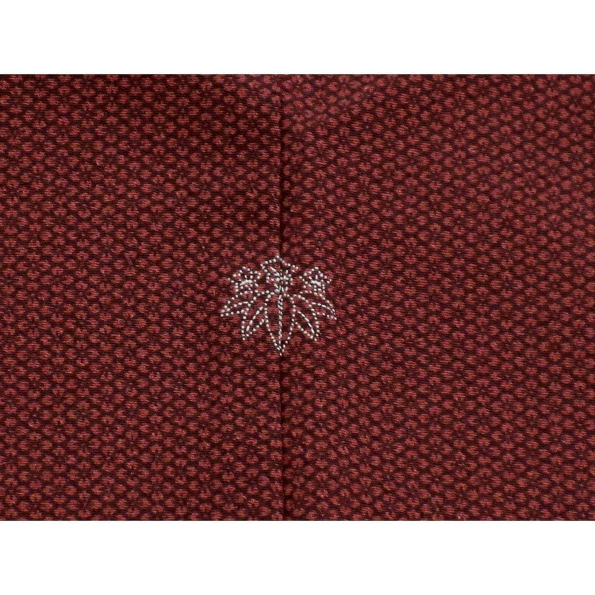 【未使用品】化繊　小紋　笹竜胆【きもの英】