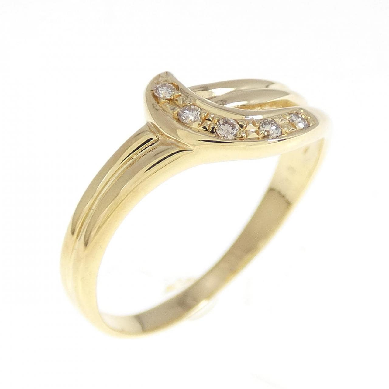 K18YG ダイヤモンド リング 0.03CT