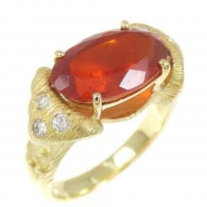 K18YG オパール リング 2.68CT