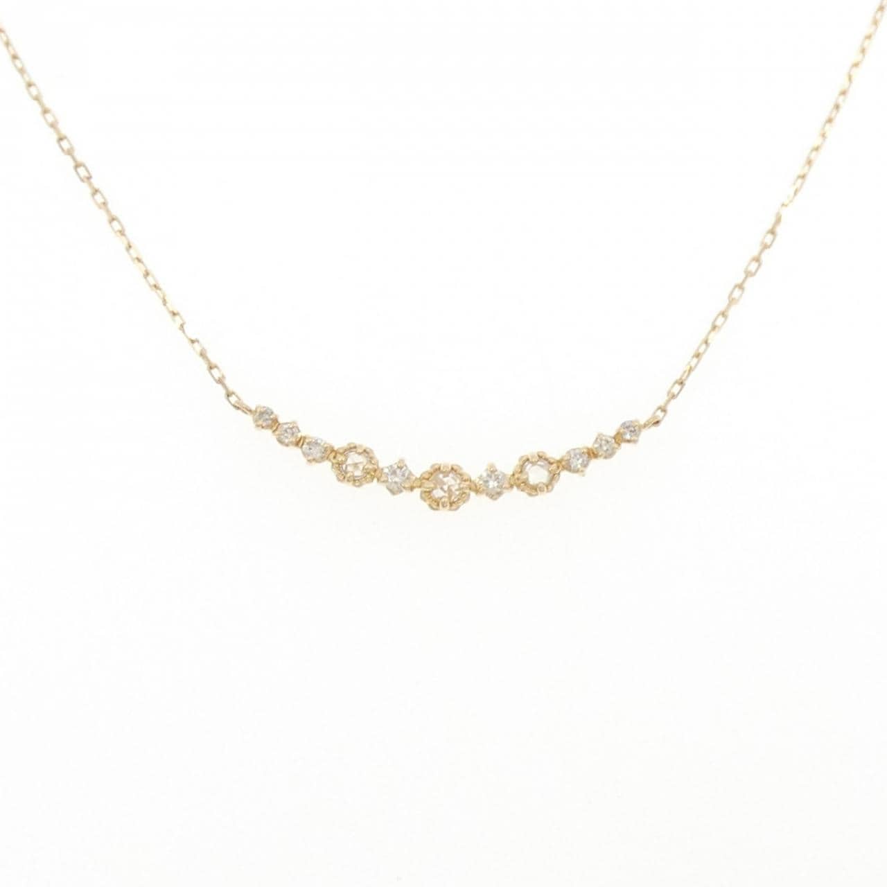 アガット ダイヤモンド ネックレス 0.09CT
