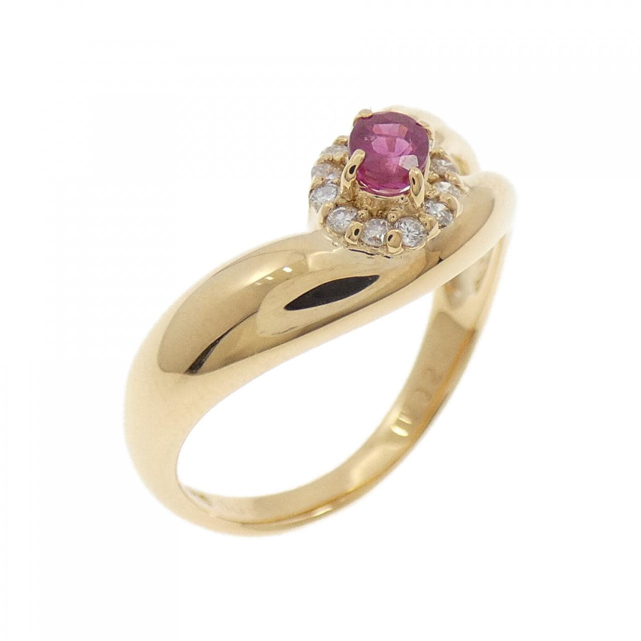 K18YG紅寶石戒指0.20CT