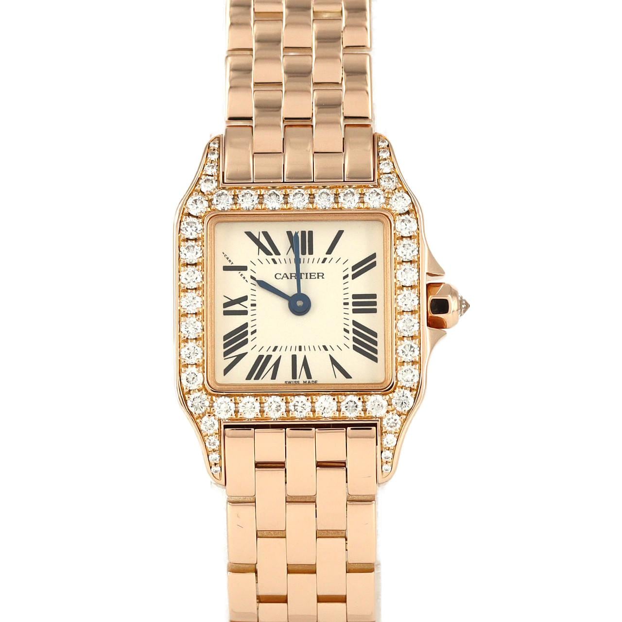 カルティエ サントスドゥモワゼルSM PG/D WF9008Z8 PG･RG クォーツ