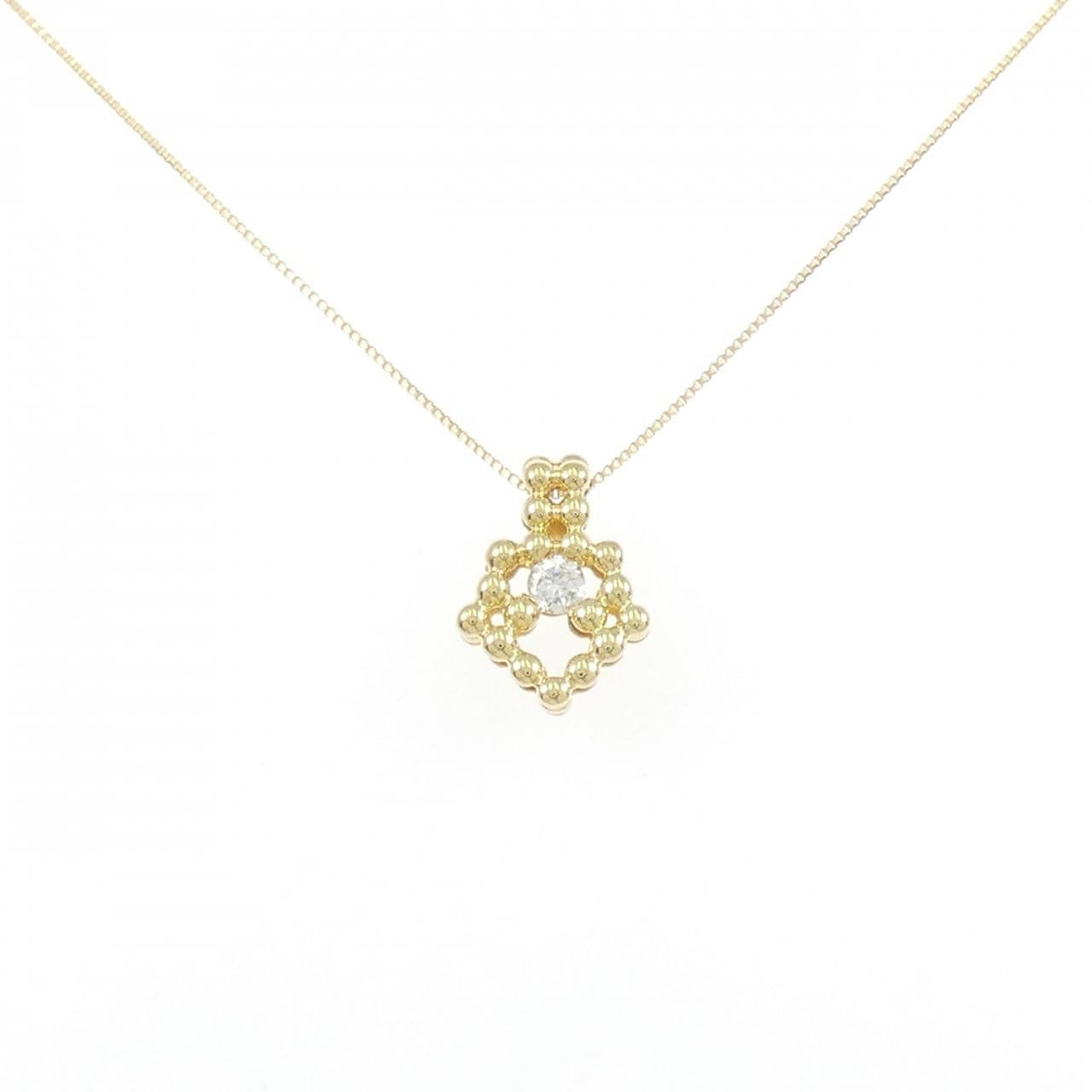 K18YG ダイヤモンド ネックレス 0.11CT