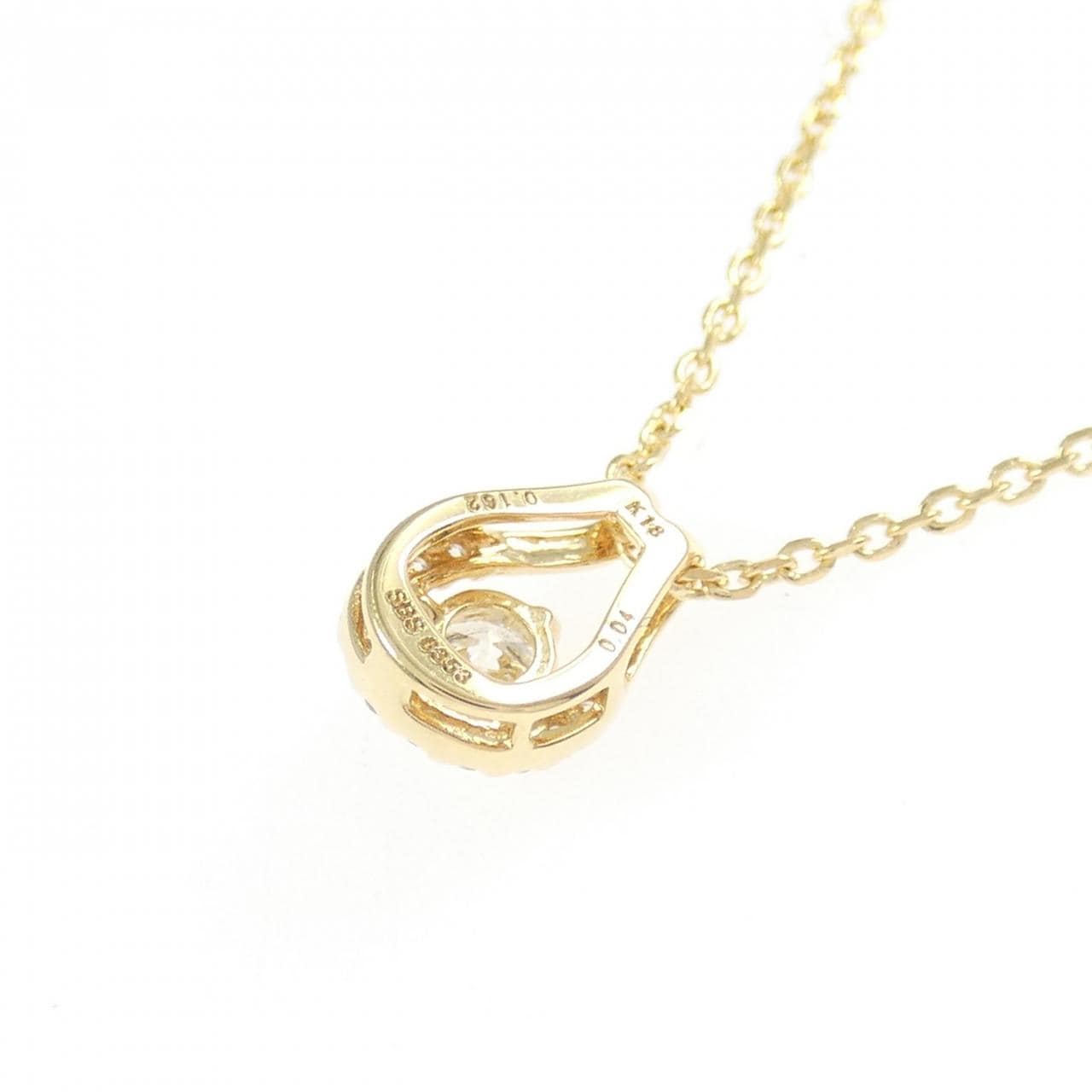 K18YG ダイヤモンド ネックレス 0.162CT