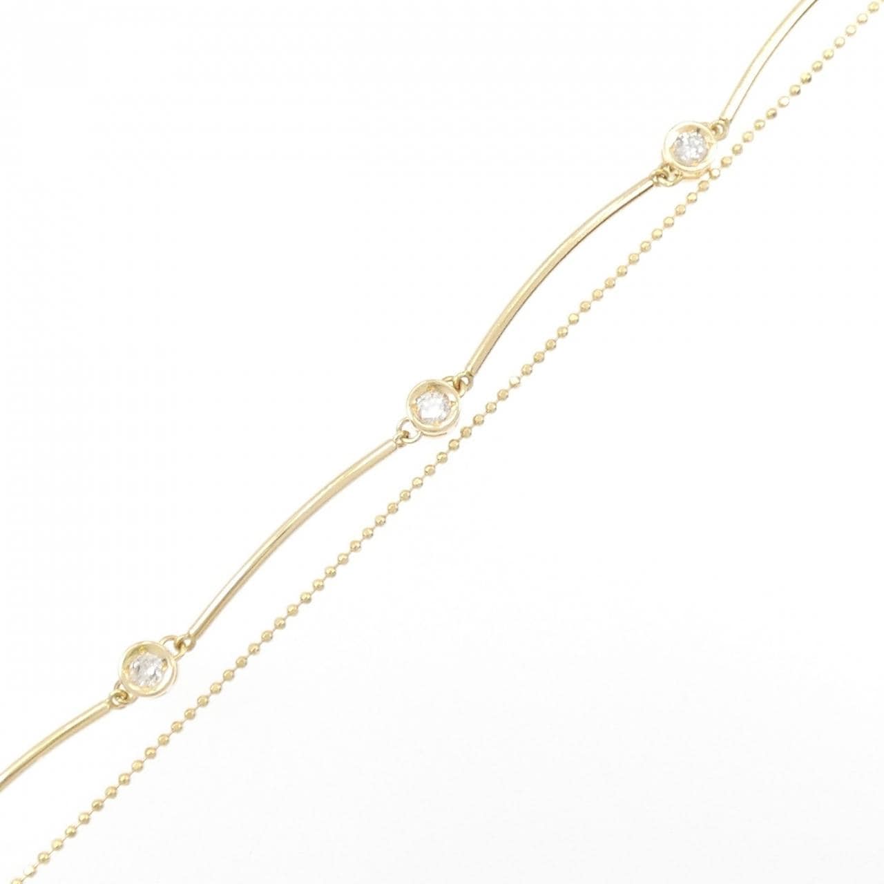 K18YG ダイヤモンド ブレスレット 0.30CT