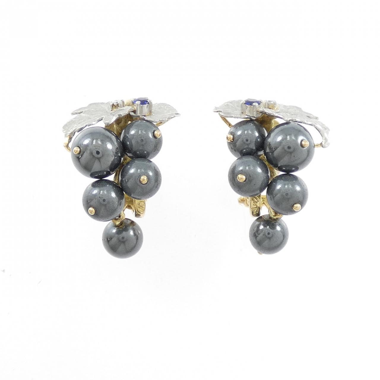 アズ タイム ヘマタイト イヤリング