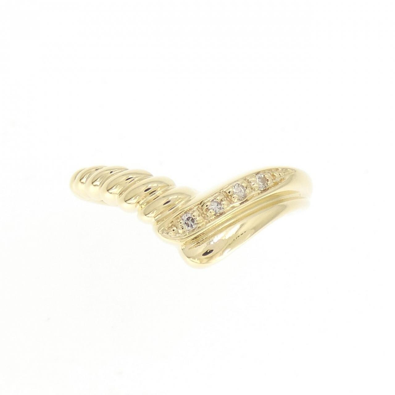 K18YG ダイヤモンド リング 0.03CT